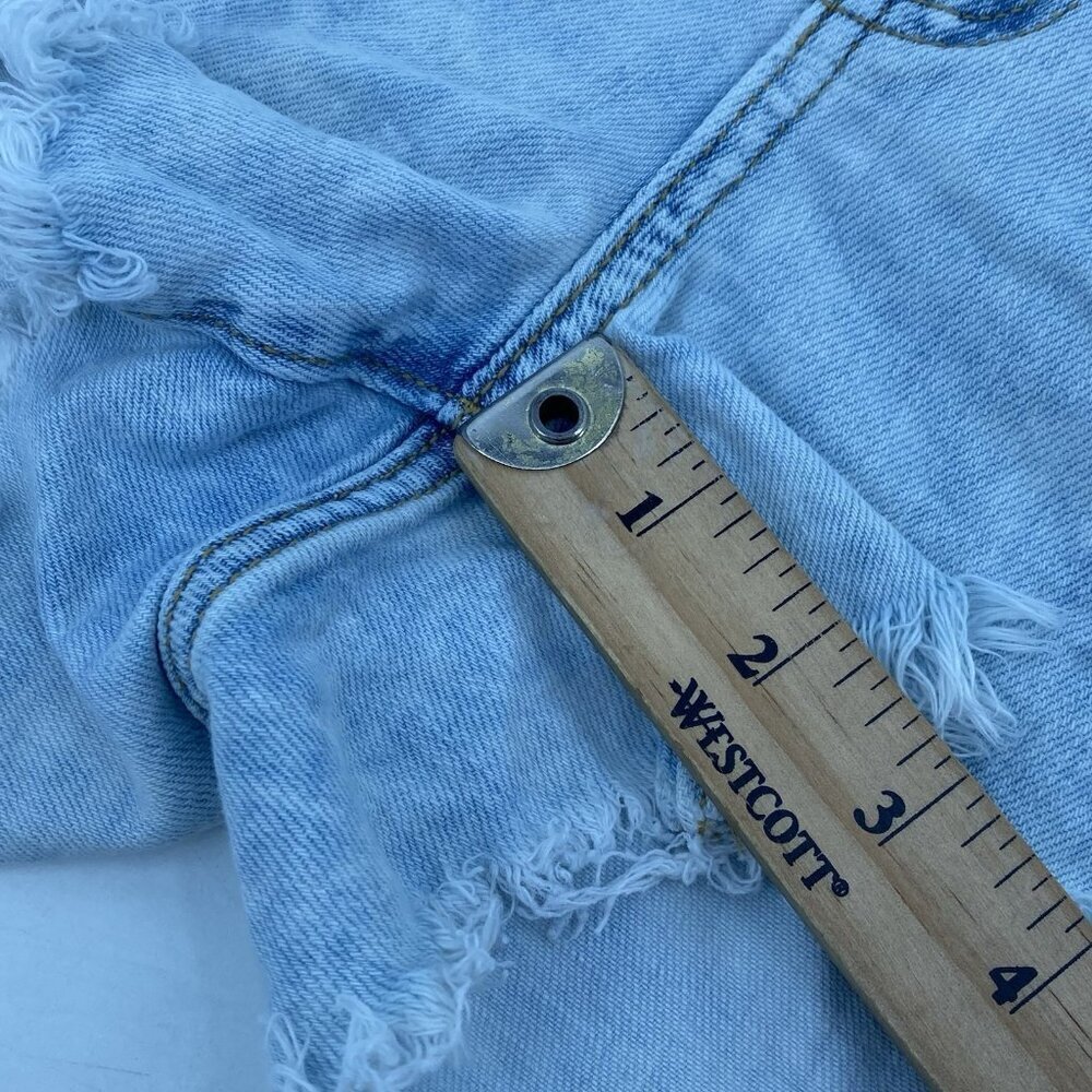 Aerie Size Small Acid Wash Denim Cut Off Shorts - Picture 10 of 11